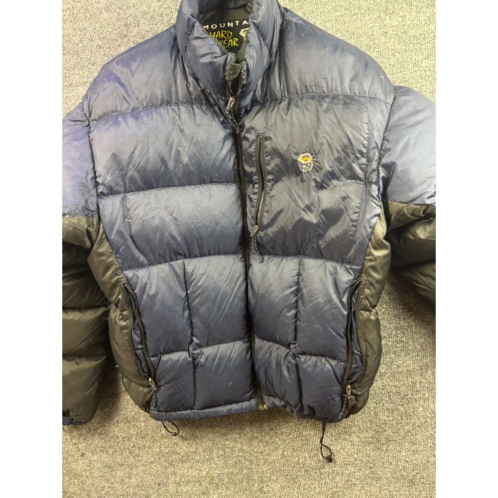 Mountain Hardwear Puffer Jacket Mens Large Blue Sub Zero Goose Down Ripstop